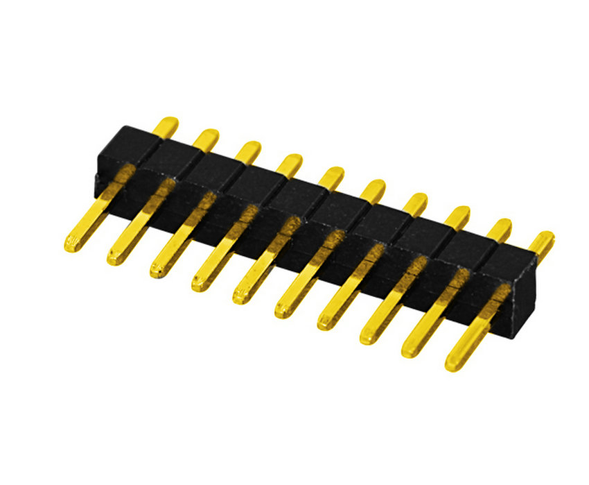 PH1.27mm pin header single row straight type board to board connector 